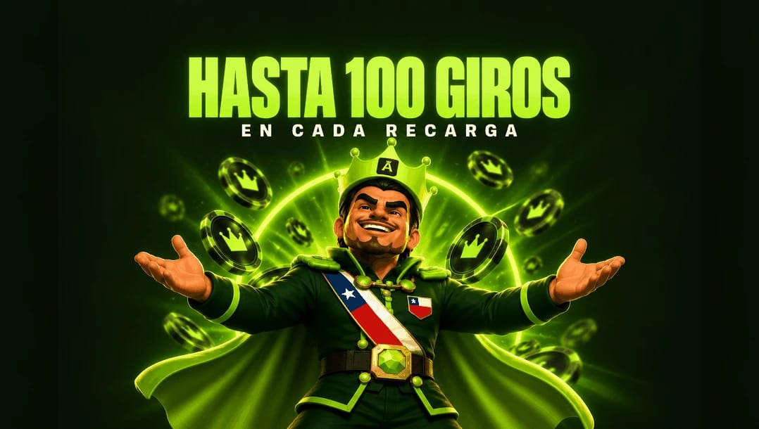HASTA 100 GIROS EN TODO RECARGA