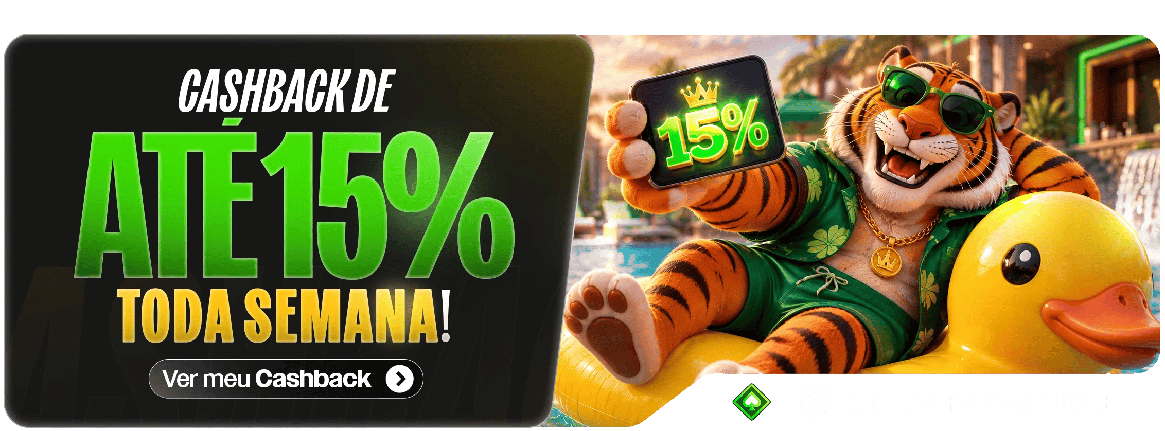 ATÉ 15% DE CASHBACK SEMANAL