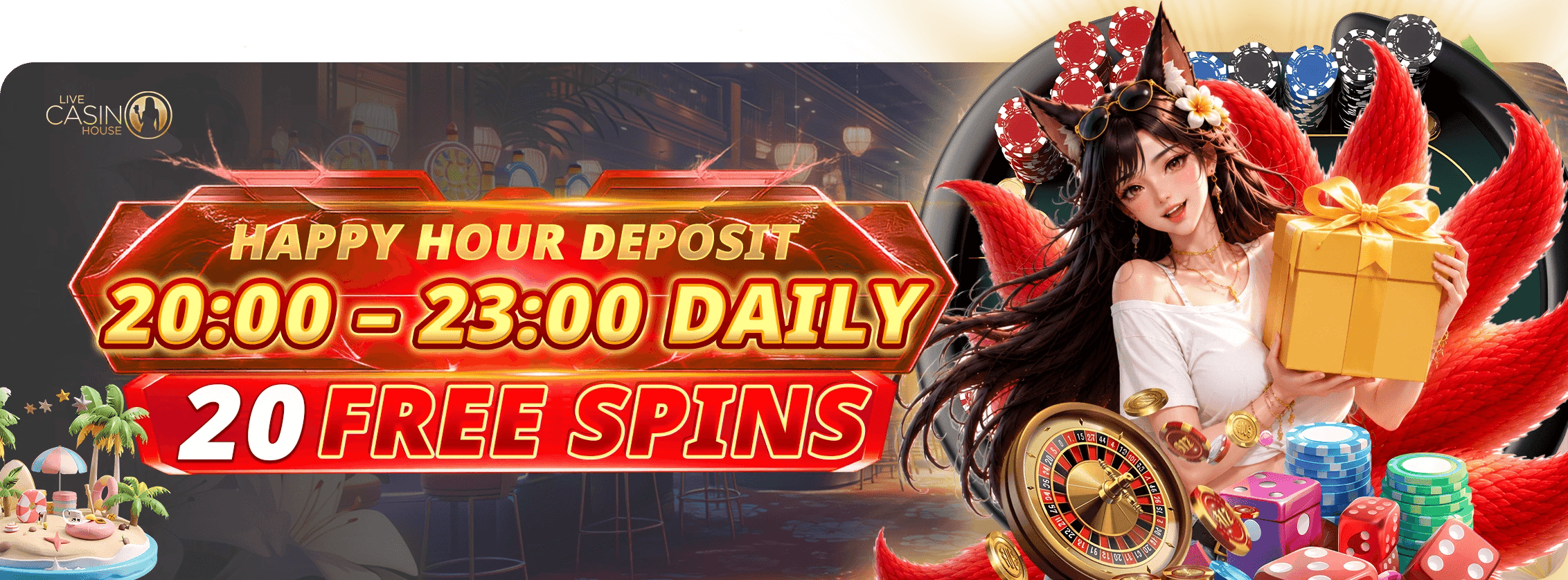 Summer Happy Hour - Get Free Spins
