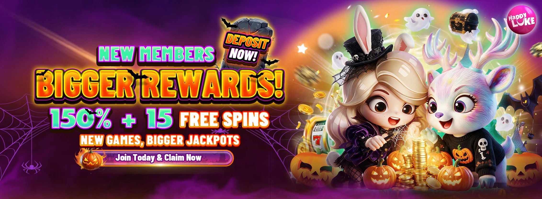 Slots 150% Welcome Bonus