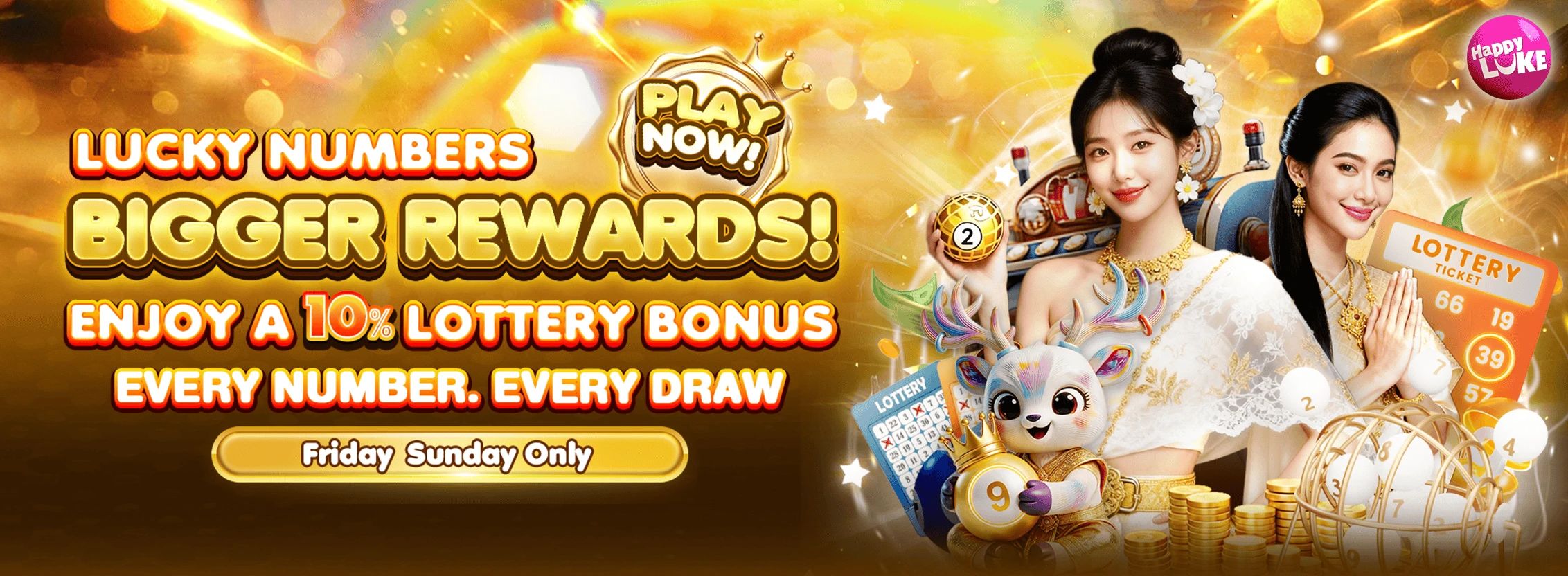 Weekend Reload 10% (Tunjai lottery )